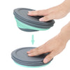 Image of 3Pcs/Set Foldable Salad Bowl Bowl Sets Food Container Tableware Set Portable Silicone Folding Lunch Box with Lid Folding Bowl