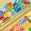 Image of Puzzle Montessori Quiet Book Word Recognition Children's Early Education Enlightenment Stickers Book Toys