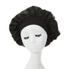 Image of Satin Bonnets Night Sleeping Cap Large Elastic Wide Soft Band Colorful Silk Hat for Curly Hair Care Beauty Makeup for Women