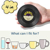 Image of 6pc Record Cup Plastic Retro Disk Cup Mat Anti-slip Coffee Coasters Heat Resistant Drink Mug Mat Table Placemat Holder Home Deco