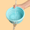 Image of Collapsible Food Storage Container with Lid Portable Silicone Food Container Microwave Freezer Safe Lunch Box