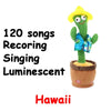 Image of Rechargeable Dancer Cactus Glowing Dancing Electronic Plush Toys Can Sing Record Lighten for Baby Toy Education Funny Gift