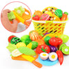 Image of 6/10/13/24Pcs Kitchen Fun Cutting Fruits and Vegetables Food Play House Set Puzzle Education Toys For Kids Boys Girls Xmas Gifts