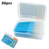 Image of 30/60Pcs 0.6-1.2mm Interdental Brushes Health Care Teeth Push-Pull Brush Removes Food Plaque Whitening Cleaner Oral Hygiene Tool