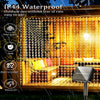 Image of Outdoor Solar Curtain Light 300LED Waterproof String Lights Garden Yard Pavilion Fairy Garland String Lights Holiday Decor Light