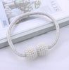 Image of 2PCS New curtain buckle, curtain strap, pearl buckle design, no drilling installation, curtain tie rope