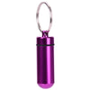 Image of 2PCS Waterproof Aluminum Pill Box Case Bottle Cache Drug Holder Container Keychain Medicine Box Health Care