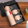 Image of 500ML 304 Stainless Steel Vacuum Insulated Bottle Gift Set Office Business Coffee Mug Stainless Steel Water Bottle with Straw