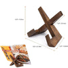 Image of Wooden Recipe Book Stand CD Record Plate Display Shelf Tabletop Photo Frame Ipad Rack Table Easel Cookbook Holder For Kitchen