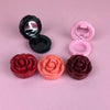 Image of Empty Eyeshadow Case Rose Flower Shape Lipstick Box Cosmetic Packing Container Refillable Foundation Makeup Lip Mask Case