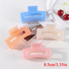 Image of 4Pcs/Set Women Girls Claw Clips Coffee Black Hair Claw Nonslip Crab Hairpins Barrette Fashion Hair Accessories Gifts