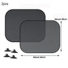 Image of SEAMETAL 2PCS Car Window Sunshade Cover Sun Shield UV Protection Auto Front Rear Black Window Curtain Summer Car Accessories