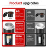 Image of Wireless Electric Portable Espresso Coffee Machine for Car & Home Camping Coffee Maker 3-in-1 Capsule Powder Travel Coffee Maker