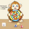 Image of Montessori Dart Board Target Sports Game Toys For Children 4 To 6 Years Old Outdoor Toy Child Indoor Girls Sticky Ball Boys Gift