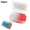 Image of 30/60Pcs 0.6-1.2mm Interdental Brushes Health Care Teeth Push-Pull Brush Removes Food Plaque Whitening Cleaner Oral Hygiene Tool