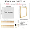 Image of 40x60 50x70 60x90 60x120 DIY Wood Frame Kit for Canvas Oil Painting Frame Bars Wood Frame for Diamond Painting Wall Art Frame