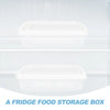 Image of 3 Pcs Vegetable Crisper Containers for Food Kitchen with Lid Fridge Storage Produce Saver Fresh