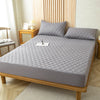 Image of Waterproof Throw Mattress Cover Bed Fitted Sheet Mattress Protector Single/Double/140/160 Muti Size  Gray/White