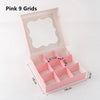 Image of LBSISI Life-Pastry Chocolate Paper Boxes White Pink Handmade Baking Mini Cupcake Packing For Birthday Wedding Party,10pcs