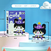 Image of Cat Animal Brick Toy for Children Girls 8 To 10 Years Old Birthday Gift Construction Block Set Mini Building Blocks Educational