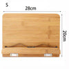 Image of Portable Adjustable Book Holder Tray and Page Paper Clips-Cookbook Reading Desk Sturdy Stand for Books Lightweight Bookstand