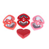 Image of Love Love Heart Shape Empty Eyeshadow Case Rouge Lipstick Box Pigment Palette Refillable Foundation Makeup Dispenser With Pallet