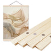 Image of 1PC Magnetic Wooden Picture Poster Hanger Frames Photos Wall Art Canvas Print Painting Teak Pine Wood Living Room Home Decor