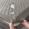 Image of Waterproof Throw Mattress Cover Bed Fitted Sheet Mattress Protector Single/Double/140/160 Muti Size  Gray/White