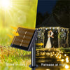 Image of Solar Curtain Light LED Outdoor Waterproof 300leds Garland Decoration String Lights Yard Christmas  Fairy Garland String Lights