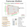 Image of 40x60 50x70 60x90 60x120 DIY Wood Frame Kit for Canvas Oil Painting Frame Bars Wood Frame for Diamond Painting Wall Art Frame