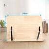 Image of Portable Adjustable Book Holder Tray and Page Paper Clips-Cookbook Reading Desk Sturdy Stand for Books Lightweight Bookstand