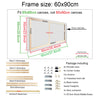 Image of 40x60 50x70 60x90 60x120 DIY Wood Frame Kit for Canvas Oil Painting Frame Bars Wood Frame for Diamond Painting Wall Art Frame