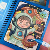 Image of Children Early Education Toys Magical Book with Pen Water Drawing Montessori Toys Gift Reusable Coloring Book Magic Drawing Book