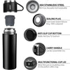 Image of 500ML 304 Stainless Steel Vacuum Insulated Bottle Gift Set Office Business Coffee Mug Stainless Steel Water Bottle with Straw