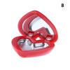 Image of Love Love Heart Shape Empty Eyeshadow Case Rouge Lipstick Box Pigment Palette Refillable Foundation Makeup Dispenser With Pallet