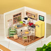 Image of Robotime Rolife 3D Puzzle Model Super Store Series Happy Meals Kitchen Plastic DIY Miniature House Kit Building Blocks Kits