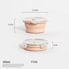 Image of Collapsible Food Storage Containers Silicone Lunch Box with Lid Food Bowls Kitchen Stackable Lunch Box for Pantry Freezer Safe