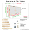 Image of 40x60 50x70 60x90 60x120 DIY Wood Frame Kit for Canvas Oil Painting Frame Bars Wood Frame for Diamond Painting Wall Art Frame