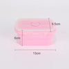 Image of Collapsible Food Storage Containers Silicone Lunch Box with Lid Food Bowls Kitchen Stackable Lunch Box for Pantry Freezer Safe