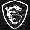 Image of msi metal sticker for laptops, mobile phones, computers, cars, power banks and tablets