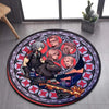 Image of Kingdom Hearts Cartoon Pattern Area Rug Round Floor Mat Living Room Carpet Bathroom Kitchen Rug Doormat Non-slip Floor Mat