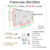Image of 40x60 50x70 60x90 60x120 DIY Wood Frame Kit for Canvas Oil Painting Frame Bars Wood Frame for Diamond Painting Wall Art Frame