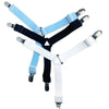 Image of 4 Pcs Triangle Bed Sheet Holders Fitted Sheet Clips Adjustable Sheet Suspenders Mattress Gripper Clips for Bed Mattress Cover