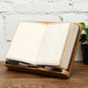 Image of Bookends Jumon Bamboo Reading Desk Holder Sturdy Bookstand Textbooks Lightweight Portable Adjustable Book Cookbook Stand