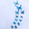 Image of 12 Pcs 3D Luminous Butterfly Creative Wall Stickers DIY Wall Stickers Modern Wall Art Home Decoration DIY Gifts