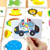 Image of 32 Pcs Enlightenment Card Matching Puzzle Early Education Cartoon Pattern Cognitive Boys and Girls Toys