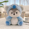 Image of Promotion Kawaii Green  Jointed Bear Cosplay Panda Doll Plush Toy Cartoon  Animal Plushie Throw Pillow Birthday Gift Home Decor