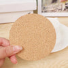 Image of 10PCS Cup Mat Natural Round Wooden Pad Durable Non-Slip Cork Coaster Tea Coffee Mug Drinks Holder for Table Decor DIY Tableware