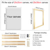 Image of 40x60 50x70 60x90 60x120 DIY Wood Frame Kit for Canvas Oil Painting Frame Bars Wood Frame for Diamond Painting Wall Art Frame