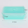 Image of Collapsible Food Storage Containers Silicone Lunch Box with Lid Food Bowls Kitchen Stackable Lunch Box for Pantry Freezer Safe